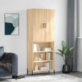 vidaXL Vysoká skrinka dub sonoma 69,5x34x180 cm spracované drevo