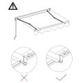 vidaXL Automaticky zaťahovacia markíza 450x300 cm modrá a biela