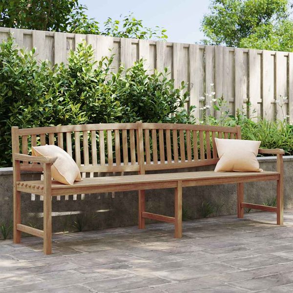 vidaXL Záhradná lavička 228x59,5x90 cm masívne tíkové drevo