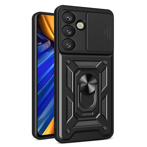 Ochranné puzdro Defender Slide pre Samsung Galaxy S25 čierne