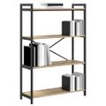 vidaXL Regál na knihy 80 x 30 x 120 cm Kompozitné drevo Sonoma dub