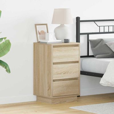 vidaXL Nočný stolík Sonoma dub 39 x 34,5 x 65 cm Kompozitné drevo