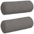 vidaXL Podložkové vankúše 2 pcs Svetlosivá Ø 25 x 70 cm