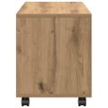 vidaXL Skrinka na kolieskach dub artisan 72x33x42,5cm kompozitné drevo