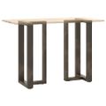 vidaXL Nohy barového stola v tvare T, 2 ks, čierne, 40x35x(90-91) cm, oceľové
