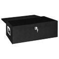 vidaXL Úložný box čierny 90x47x35,5 cm hliníkový