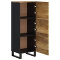 vidaXL Komoda s 3 dvierkami 40x33x110 cm masívny mangovník a železo