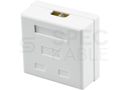 Zásuvka NEKU CAT5E FTP 2 x RJ45 na omietku biela Zásuvka NEKU CAT5E FTP 2 x RJ45 na omítku bílá