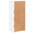 vidaXL Komoda s LED svetlami biela 41x37x100 cm