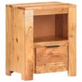 vidaXL Nočný stolík 40x30x50 cm akáciový masív