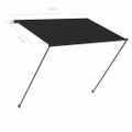 vidaXL Zaťahovacia markíza s LED 150x150 cm antracitová