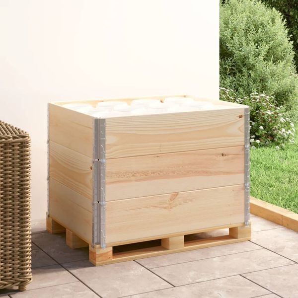 vidaXL Paletové nástavce 3 ks 60x80 cm borovicový masív