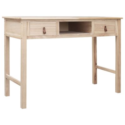 vidaXL Písací stôl prírodnej farby 110x45x76 cm drevený