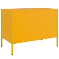 vidaXL TV skrinka horčicovožltá 68x39x50,5 cm oceľ