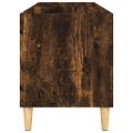 vidaXL Skrinka na platne dymový dub 74,5x38x48 cm kompozitné drevo