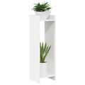 vidaXL Stojan na rastliny Biela 30 x 30 x 100 cm Kompozitné drevo