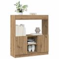 vidaXL Vysoká skrinka dub artisian 92x33x100 cm kompozitné drevo