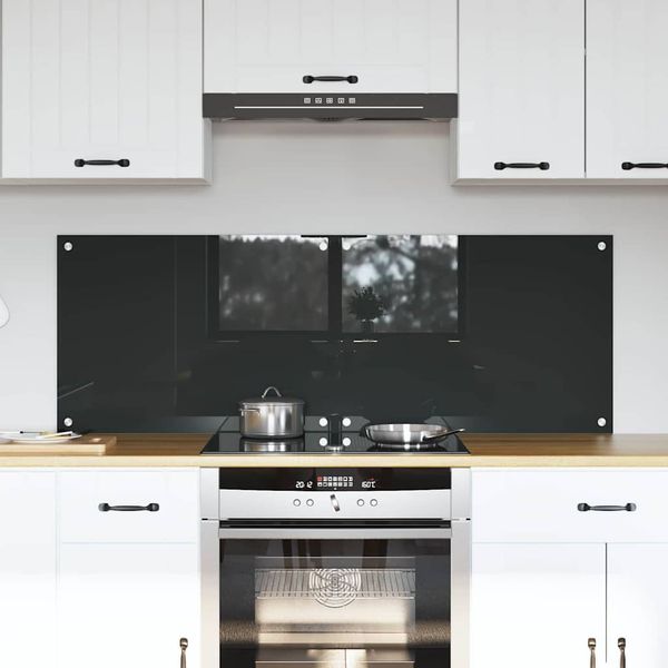 vidaXL Kuchynský obklad 2 pcs Tmavo šedá 70 x 50 cm tvrdené sklo