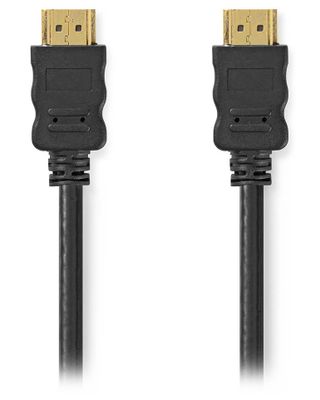 Nedis CVGL34000BK75 - Kábel High Speed HDMI s Ethernetom | konektor HDMI - konektor HDMI | 7,5 m | Čierna kábel, HDMI, High Speed, s ethernetom, zlacené konektory, 4K pri 30Hz, 3D, 7,5m, čierny