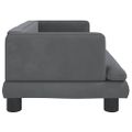 vidaXL Pelech pre psa sivý 80x45x30 cm zamat