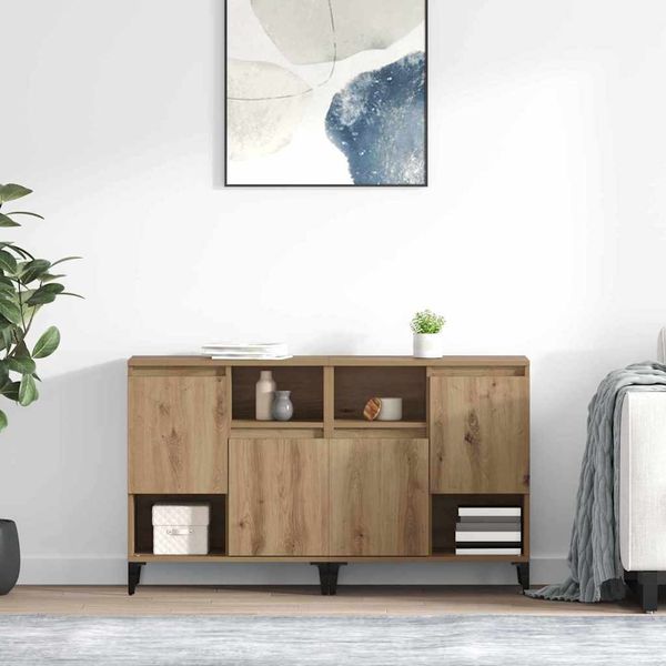 vidaXL Komody 2 pcs Remeselný dub 60 x 35 x 70 cm Kompozitné drevo