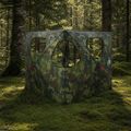vidaXL Poľovnícky stan 145 x 145 x 150 cm Maskáčová Polyester a oceľ