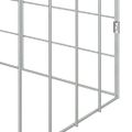 vidaXL Klietka pre králiky Strieborná 200 x 78 x 78 cm
