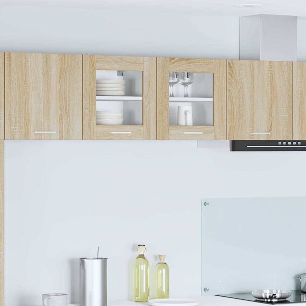 vidaXL Závesná skrinka s úložiskom 2 pcs Sonoma dub 40 x 31 x 40 cm