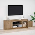 vidaXL TV jednotky 139,5 x 34 x 50 cm Hnedá Kompozitné drevo