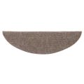 vidaXL Schodové rohože, samolepiace, 5 ks, 56x17x3 cm, béžové, polkruhové