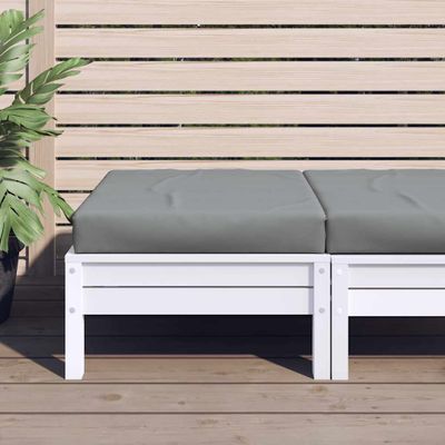 vidaXL Podložka na paletový nábytok sivá 60x60x9,5 cm oxfordská látka