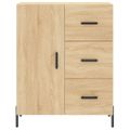 vidaXL Vysoká skrinka dub sonoma 69,5x34x180 cm spracované drevo