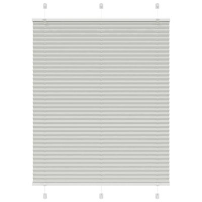 vidaXL plisovaná roleta svetlosivá 105x100 cm šírka látky 104,4 cm