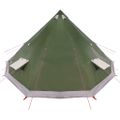 vidaXL Tipi stan so strechou Zelená 560 x 560 x 300 cm taft