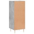 vidaXL Komoda betónovo sivá 34,5x34x90 cm spracované drevo