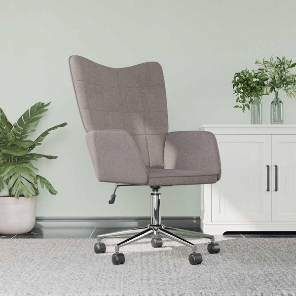 vidaXL Relaxačné kreslo sivo-hnedé látkové