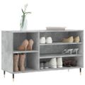 vidaXL Botník betónovo sivý 102x36x60 cm spracované drevo