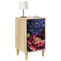 vidaXL Nočný stolík KIEL 2 ks Dub sonoma 36 x 33 x 60 cm