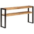 vidaXL Konzolový stolík 150x30x75 cm surové mangovníkové drevo