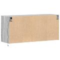vidaXL TV nástenná skrinka s LED svetlami sivá sonoma 100x31x45 cm