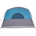 vidaXL Rodinný stan so strechou Modrá a šedá 576 x 325 x 213 cm