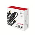 AXAGON ADR-220B, USB 2.0 A-M -> B-M aktivní propojovací / repeater kabel, 20m Kabel, propojovací, aktivní, USB 2.0, zástrcka A, zástrcka B, 20m, cerný