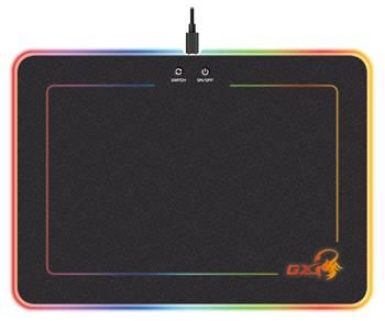GENIUS GX GAMING podložka pod myš GX-Pad 600H RGB/ 350 x 250 x 5,5 mm/ tvrdá/ USB/ RGB podsvícení Podložka pod myš, herní, 350x250x5,5mm, RGB podsvícení, USB, cerná