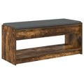 vidaXL Predsieňová lavica Údený Dub 103 x 38 x 45 cm