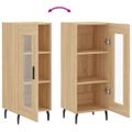 vidaXL Komoda dub sonoma 34,5x34x90 cm spracované drevo