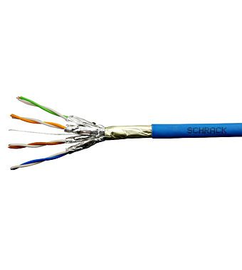 Kábel F/FTP Cat.6a 500 MHz 4x2xAWG23, LS0H modrý, Dca, 500m