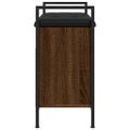 vidaXL Lavička na topánky hnedý dub 65,5x32x57,5 cm kompozitné drevo