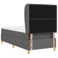 vidaXL Boxspring posteľ s matracom tmavošedá 90x190 cm Tmavo šedá