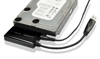 AXAGON ADSA-FP3, USB 5Gbps - SATA 6G, 3.5'' HDD FASTport3 adaptér, vrátane AC napájača