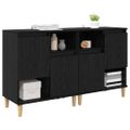 vidaXL Komody 2 ks Čierny dub 60 x 35 x 70 cm Kompozitné drevo